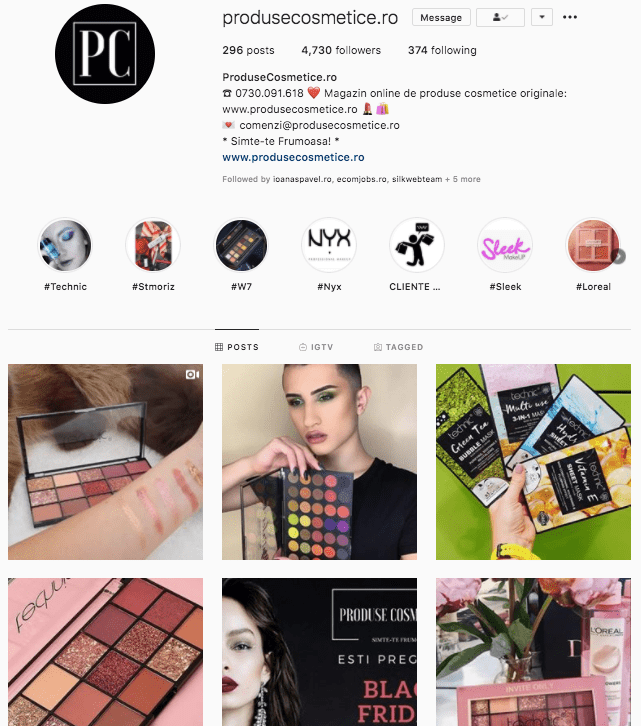 postari instagram produse beauty