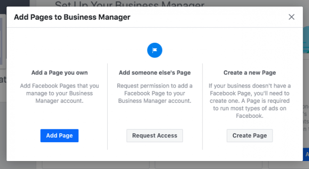 Cum adaugi o pagina la Business manager