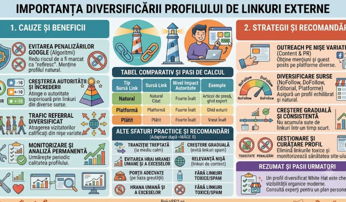 Importanța diversificării profilului de linkuri externe Rokaseo.ro